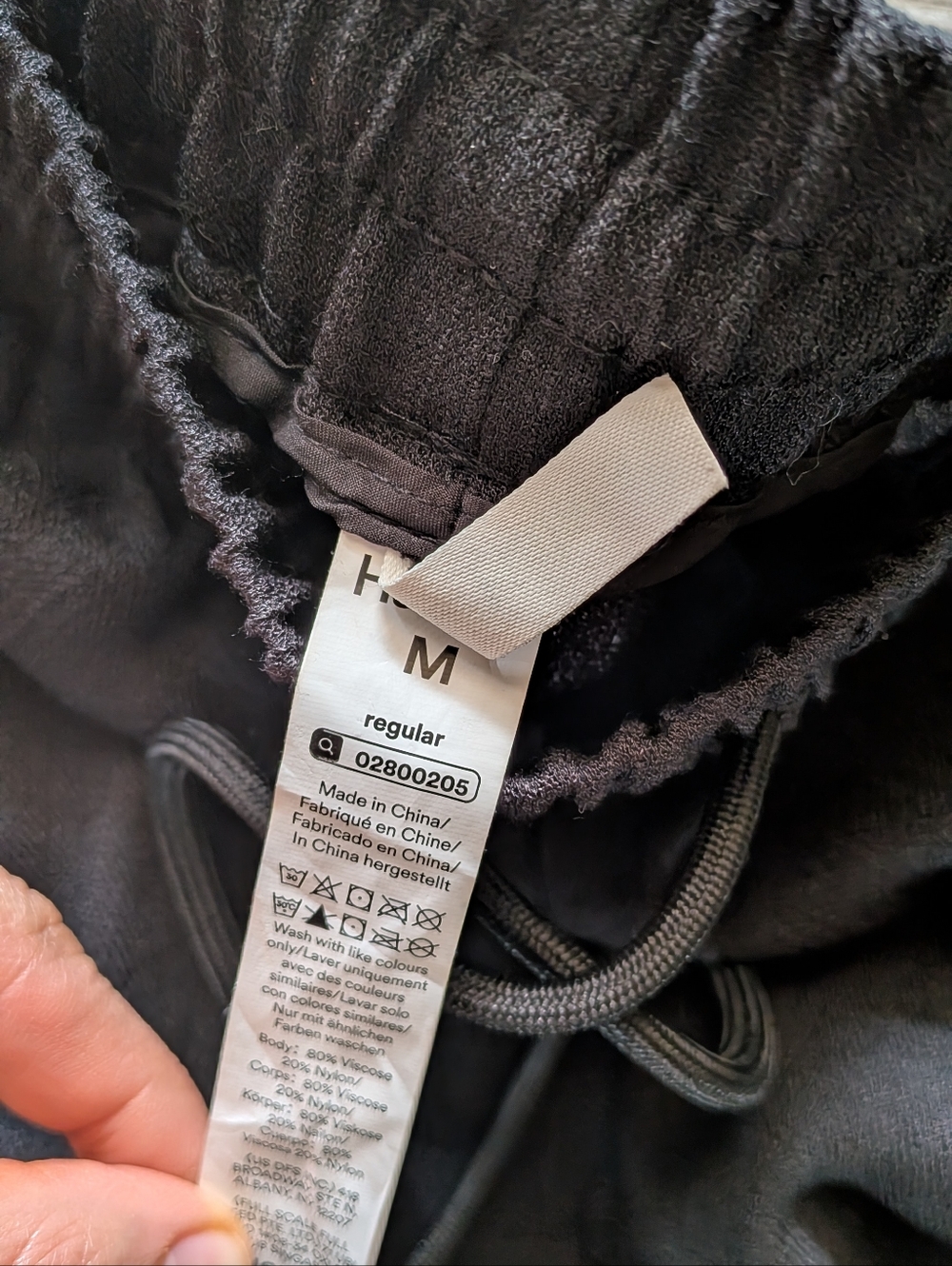 NWOT - Halara High Waisted Drawstring Wide Leg Casual Pants in Black - Size M - Picture 3 of 5